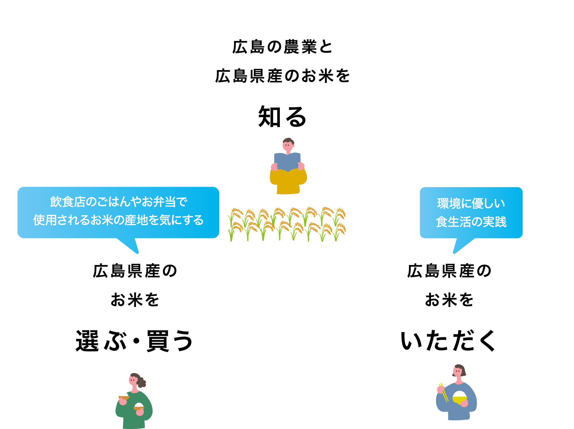 広島県産のお米を知る、選ぶ・買う、いただく